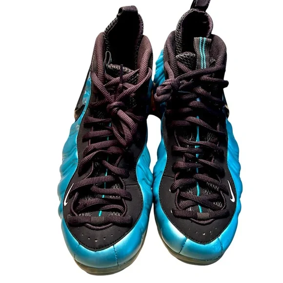 New 2011 Authentic Nike Air Foamposite Pro Electric Blue - Picture 3 of 10